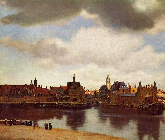 Johannes Vermeer View on Delft. Norge oil painting art